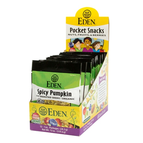 Eden Foods Pocket Snacks Organic Spicy Pumpkin