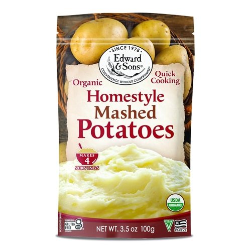 Edward & Sons Gluten Free Organic Mashed Potatoes Homestyle