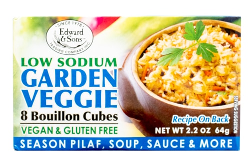 Edward & Sons Low Sodium Veggie Cubes Gluten Free