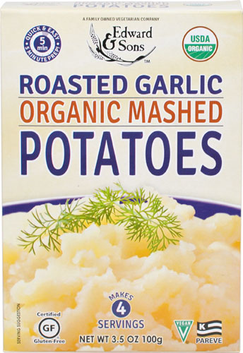 Edward & Sons Organic Mashed Potatoes Gluten Free Roasted Garlic