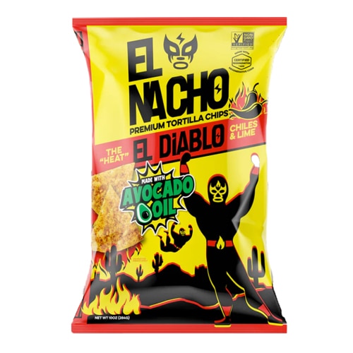 El Nacho Tortilla Chips with Avocado Oil El Diablo