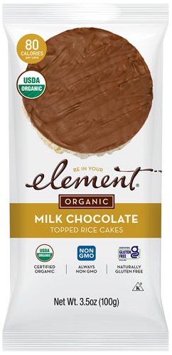 Element Organic Dipped Rice Cakes Milk Chocolate