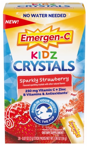 Emergen-C Kidz Crystals On-The-Go Immune Support Sparkly Strawberry