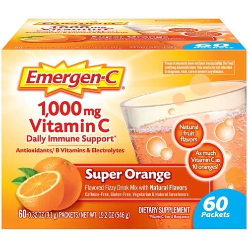 Emergen-C Vitamin C Fizzy Drink Mix Super Orange