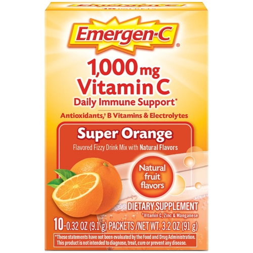 Emergen-C Vitamin C Fizzy Drink Mix Super Orange