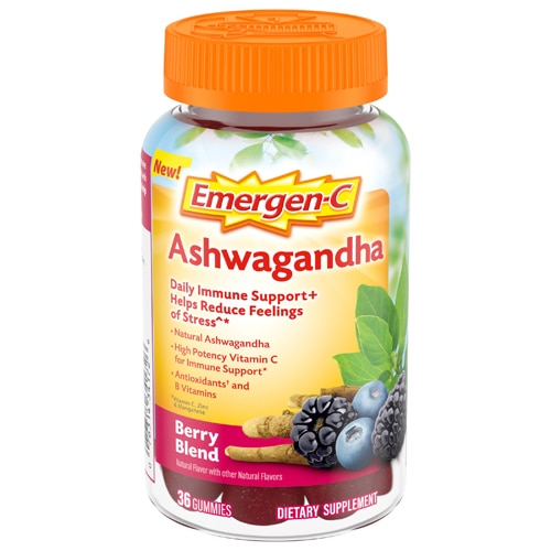 Emergen-C Vitamin C and Ashwagandha Gummies Immune Support