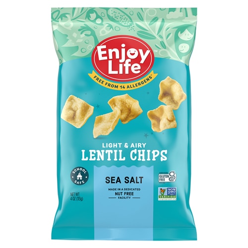 Enjoy Life Light & Airy Lentil Chips Sea Salt