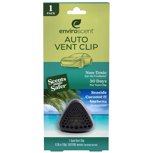 Enviroscent Car Vent Clip Starter Clip - Seaside Coconut & Verbena