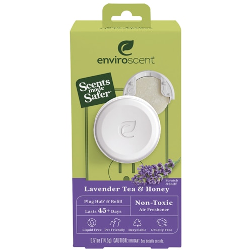 Enviroscent Plug Hub Warmer Kit Lavender Tea & Honey