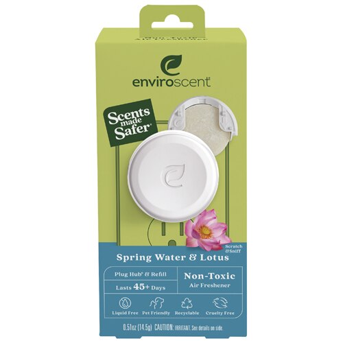 Enviroscent Plug Hub Warmer Kit Spring Water & Lotus
