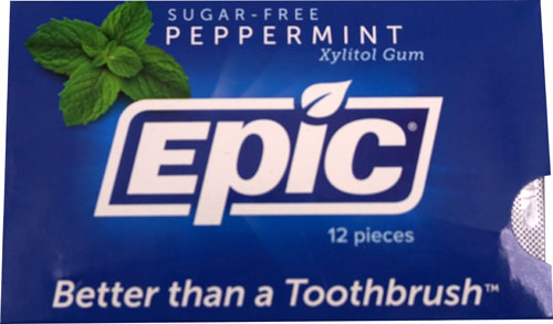 Epic Dental Xylitol Gum Sugar-Free Peppermint