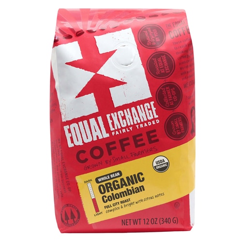 Equal Exchange Organic Columbian Whole Bean Coffee