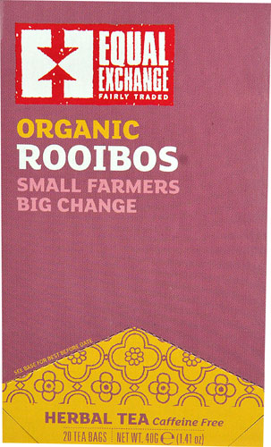 Equal Exchange Organic Herbal Tea Caffeine Free Rooibos