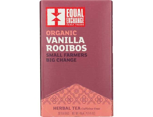 Equal Exchange Organic Herbal Tea Caffeine Free Vanilla Rooibos