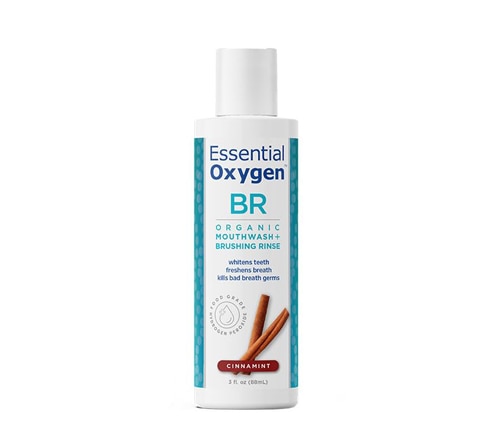Essential Oxygen BR Organic Mouthwash Brushing Rinse Cinnamint