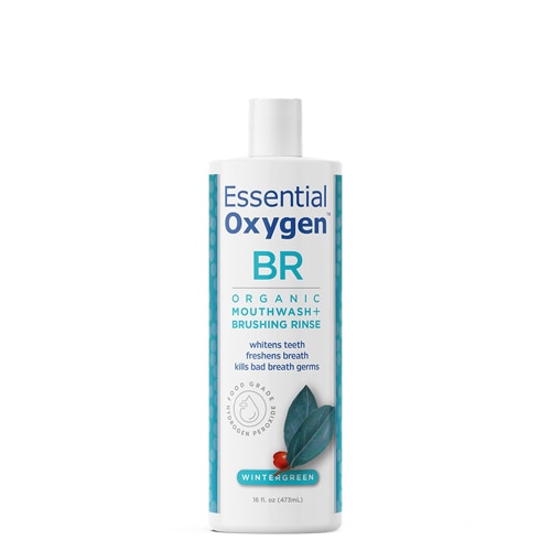 Essential Oxygen BR Organic Mouthwash Brushing Rinse Wintergreen