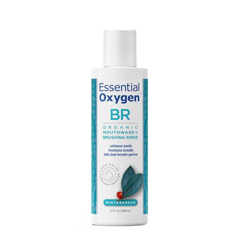 Essential Oxygen BR Organic Mouthwash Brushing Rinse Wintergreen