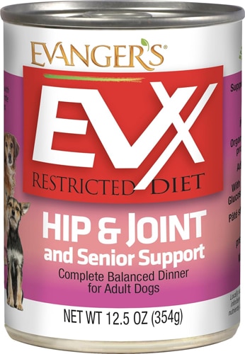 Evanger's EVX Restricted Diet Wet Dog Food Hip & Joint Senior Support