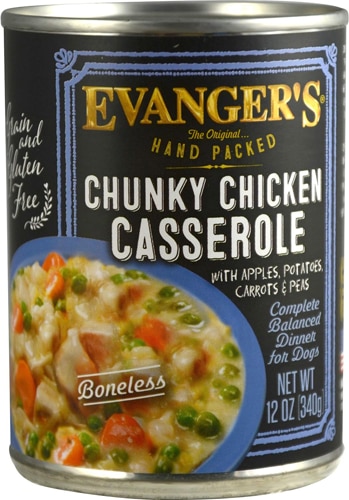 Evanger's Hand-Packed Dog Food Chunky Chicken Casserole