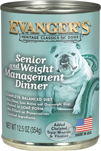 Evanger's Heritage Classics Senior and Weight Management Wet Dog Food