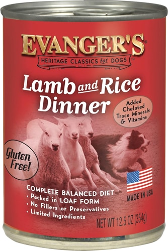 Evanger's Heritage Classics Wet Dog Food Lamb & Rice Dinner