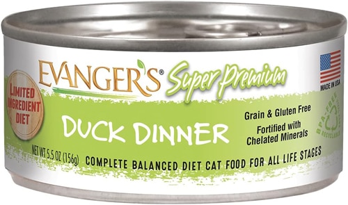 Evanger's Super Premium Wet Cat Food Duck