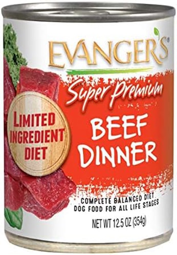 Evanger's Super Premium Wet Dog Food Beef Dinner