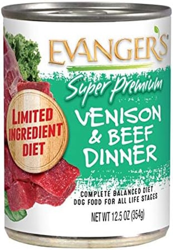 Evanger's Super Premium Wet Dog Food Venison & Beef Dinner