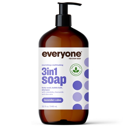 Everyone 3in1 Soap Body Wash Bubble Bath Shampoo Lavender and Aloe