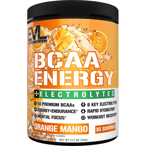 Evlution Nutrition BCAA Energy + Electrolytes Orange Mango