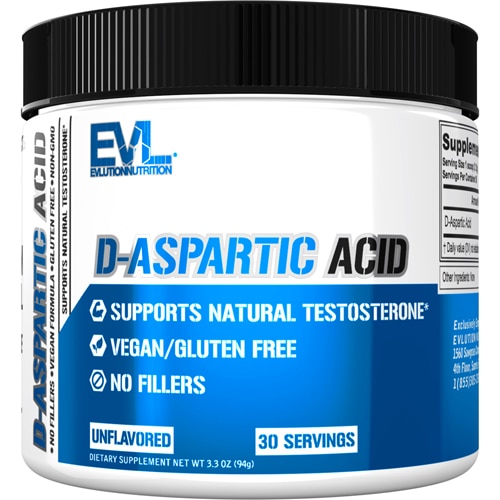 Evlution Nutrition D-Aspartic Acid Powder Unflavored