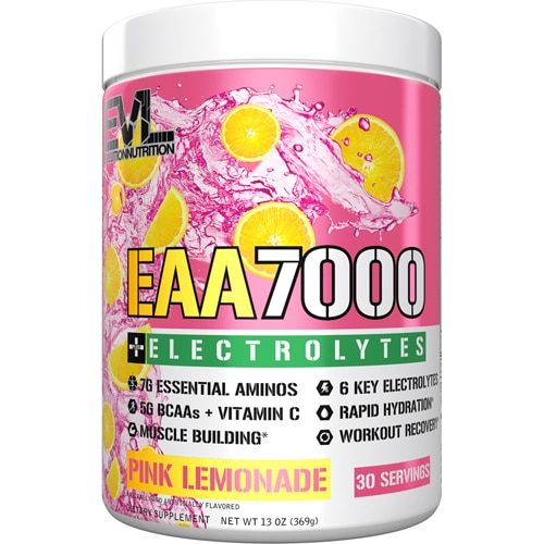 Evlution Nutrition EAA7000 + Electrolytes Pink Lemonade