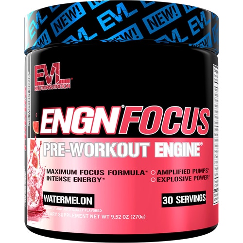 Evlution Nutrition ENGN Focus Pre-Workout Engine Watermelon