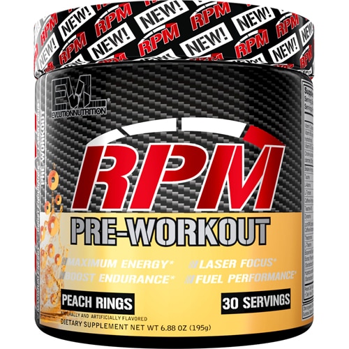 Evlution Nutrition RPM Pre-Workout Peach Rings