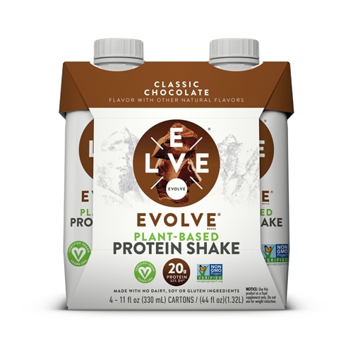 Evolve Plant Based Protein Shake Classic Chocolate