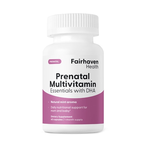 Fairhaven Health PreNatal Multivitamin Essentials with DHA & Choline to Support Growth and Development