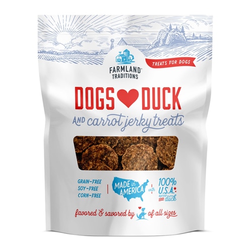 Farmland Traditions Dogs Love Jerky Treats Duck & Carrot