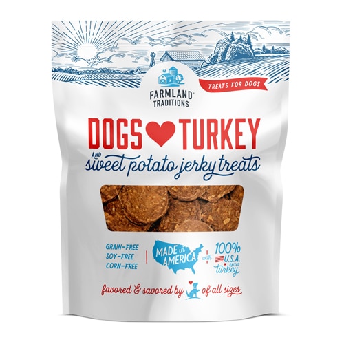 Farmland Traditions Dogs Love Jerky Treats Turkey & Sweet Potato