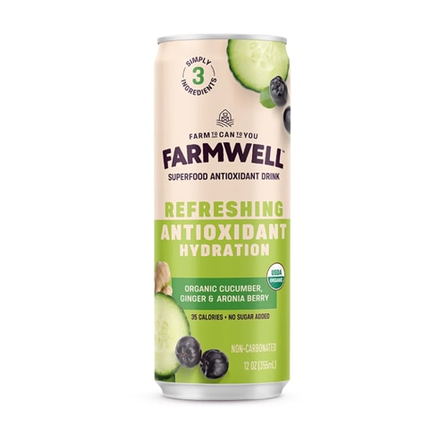 Farmwell Organic Superfood Antioxidant Drink Cucumber Ginger & Aronia Berry