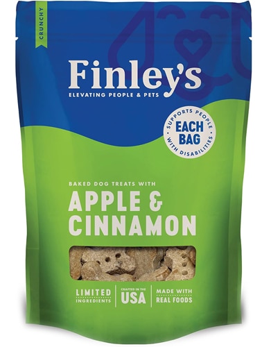 Finley's Natural Dog Treats Crunchy Biscuits Apple & Cinnamon