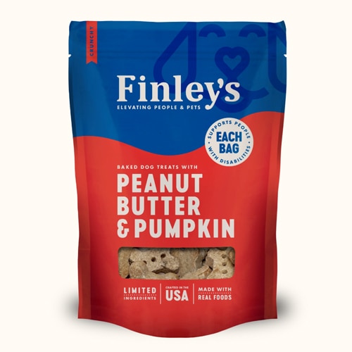 Finley's Natural Dog Treats Crunchy Biscuits Peanut Butter & Pumpkin