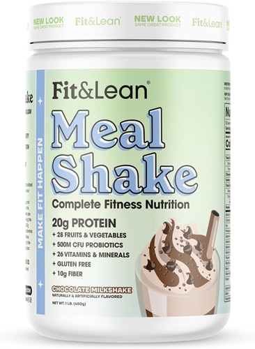 Fit & Lean Meal Shake Fat Burning Meal Replacement Chocolate Milkshake