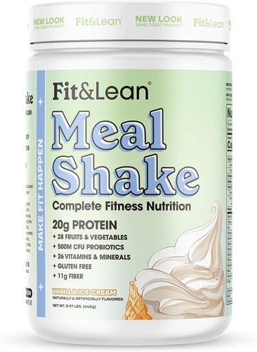Fit & Lean Meal Shake Fat Burning Meal Replacement Vanilla Ice Cream