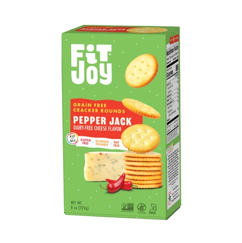 FitJoy Crackers Gluten Free Grain Free Rounds Pepper Jack