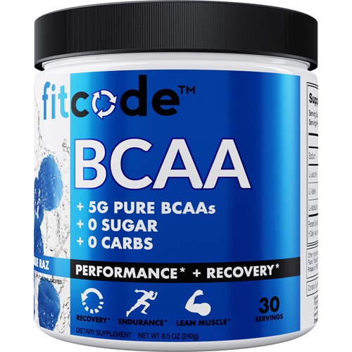 Fitcode BCAA - 30 Servings Blue Raz