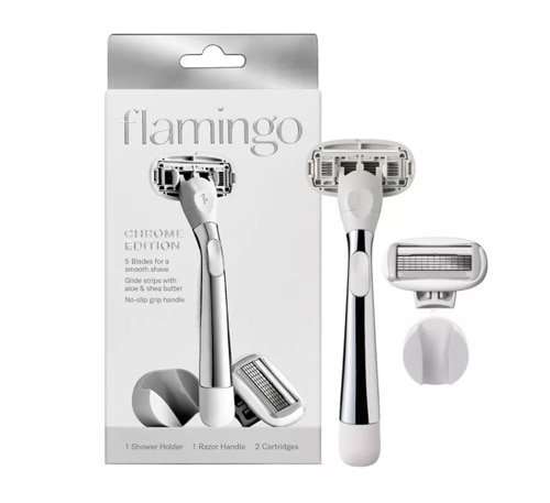 Flamingo Women's 5-Blade Razor Kit - Chrome