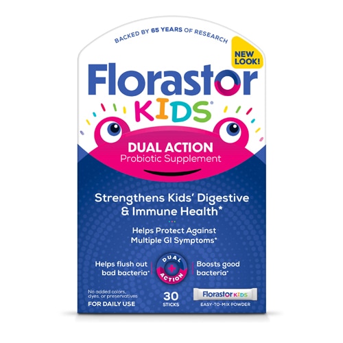 Florastor Kids Probiotic Supplement Powder Digestive & Immune Health