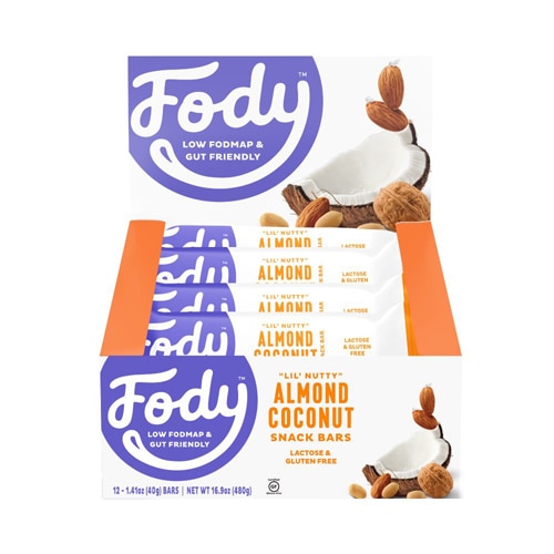 Fody Foods Low Fodmap Bars Almond Coconut