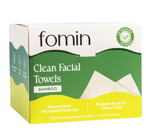 Fomin' Clean Facial Towels Biodegradable - Bamboo