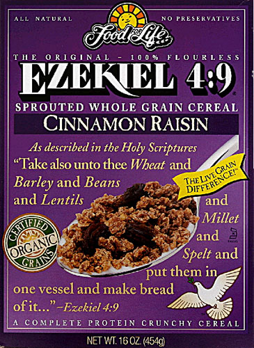 Food For Life Organic Ezekiel 4:9 Sprouted Crunchy Cereal Cinnamon Raisin